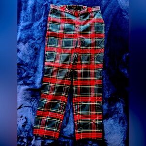 Tartan plaid trousers